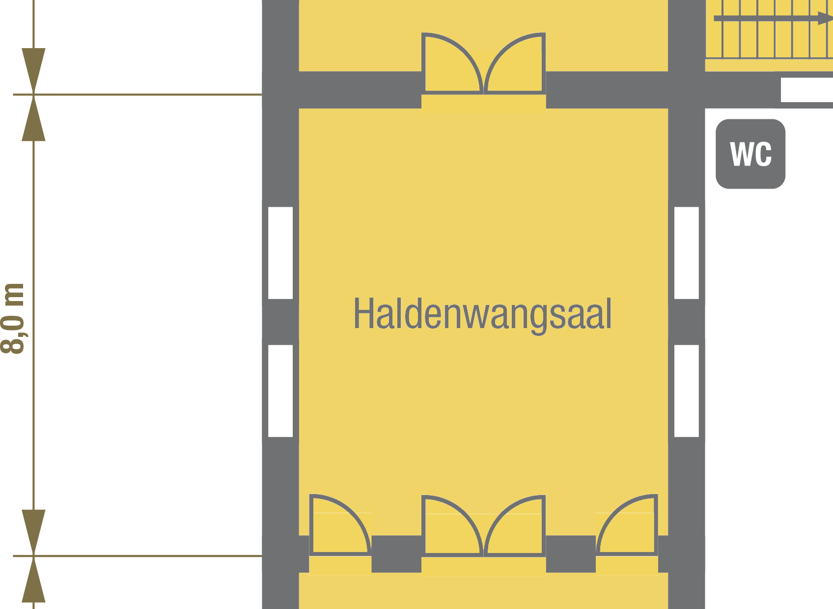 floor plan Haldenwang Hall at Stettenfels Castle